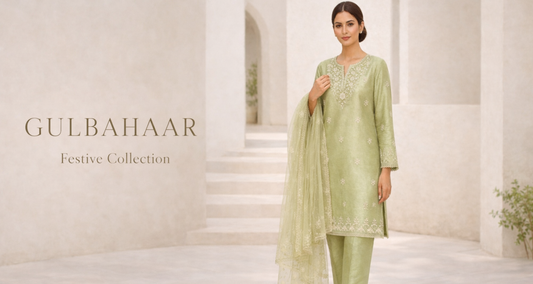 “Luxury Pakistani women’s fashion by Miraam featuring timeless elegance and refined craftsmanship”