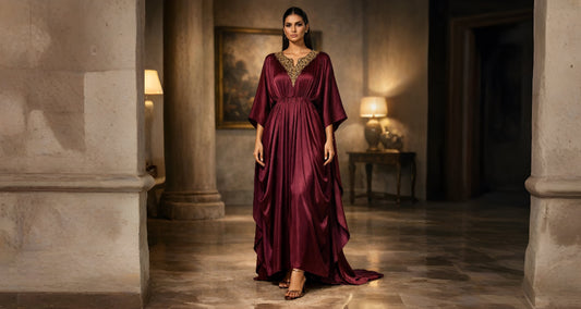 “Luxury pret outfit in raw silk by Miraam”