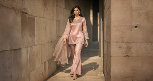 elegant formal wear Miraam silk dress